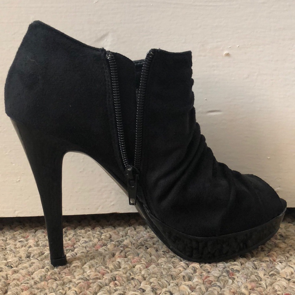 Black ankle boots